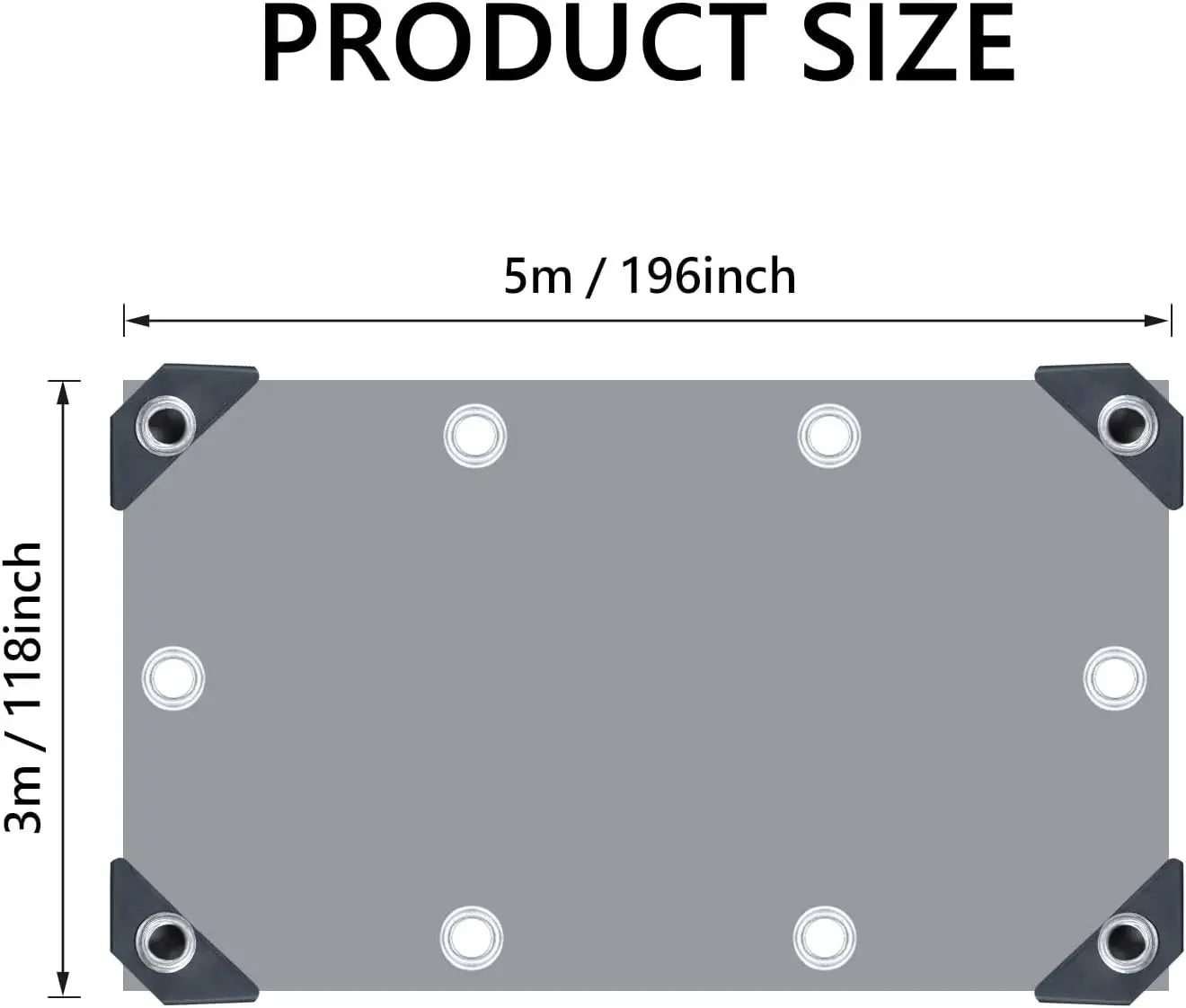 Waterproof Heavy Tarpaulin Tarp Sheet Cover with Reinforced Grommets