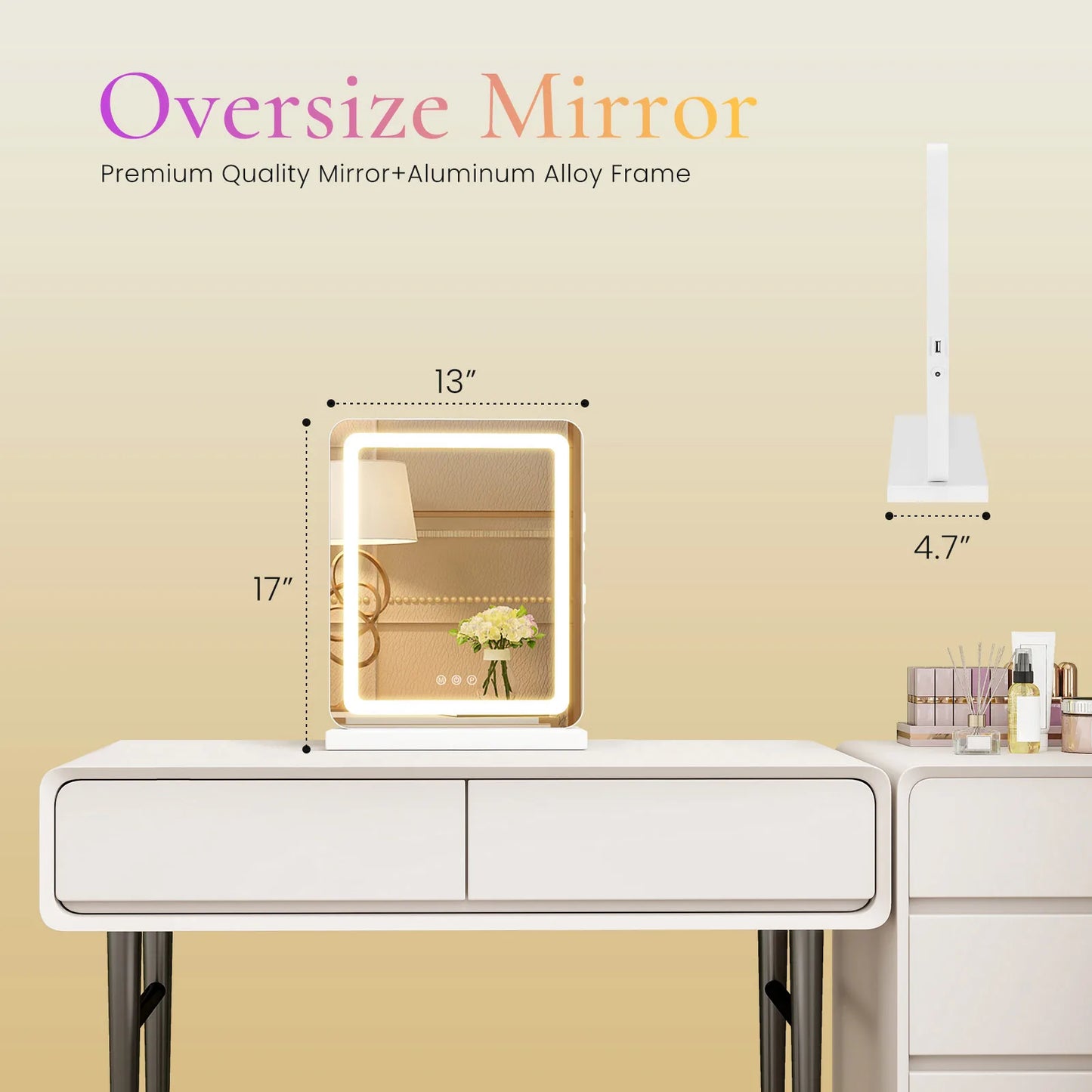 LED Vanity Makeup Mirror Dimmable