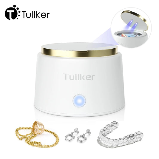 Household Ultrasonic Retainer Cleaner w/UV Light-Denture/Jewelry/Braces Cleaning