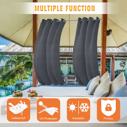 Patio Outdoor Curtain- Waterproof/Thermal/Insulated