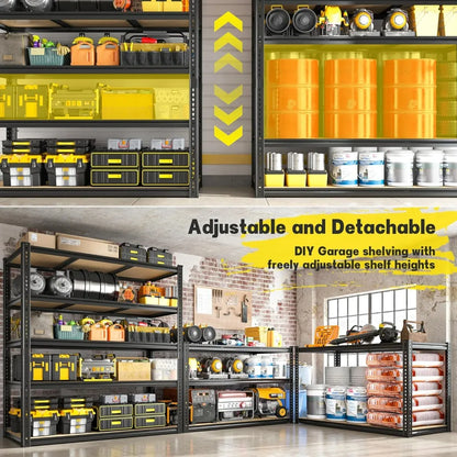 72" x 48" W x 18" D Garage Shelving Heavy Duty 2800LBS