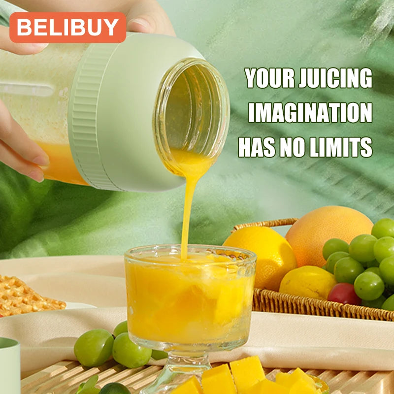 500/1300ML Electric Juicer Cup 6 Blades Mini Fresh Juice Blender