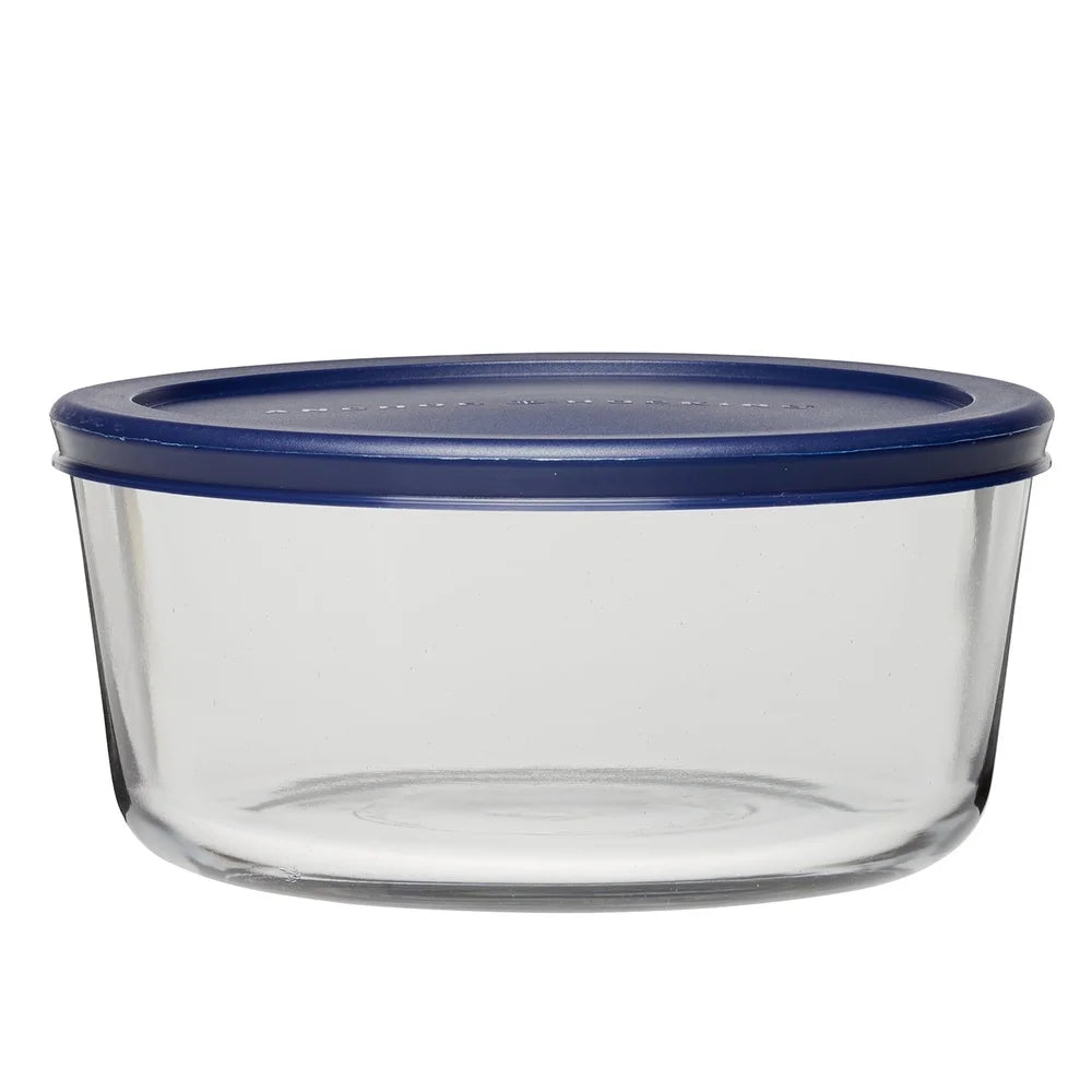 2 Pack 7 Cup Glass Food Storage Containers with SnugFit Lid Microwave Dishwasher