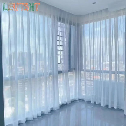 Custom Size, Transparent Tulle Curtain, Grommet