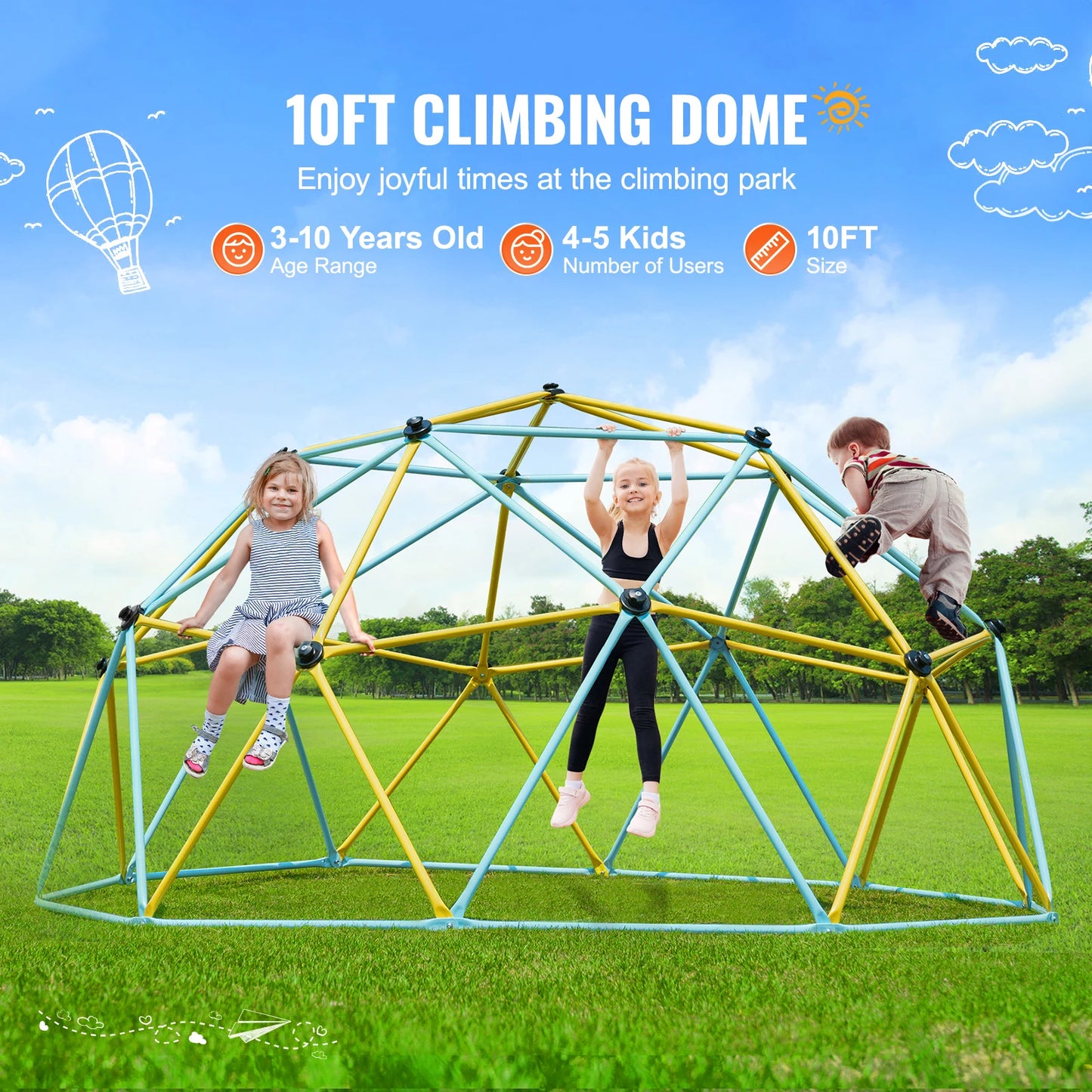 Climbing Dome 6/8/10/12FT Geometric Dome
