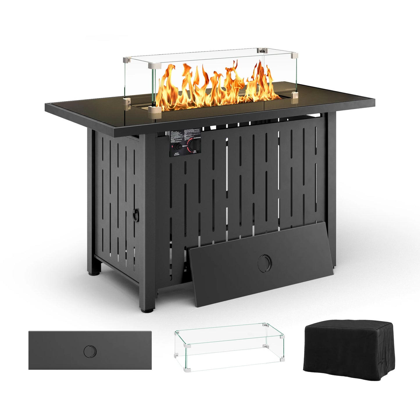 42 Inch 50,000 BTU Propane Gas Fire Pit Table