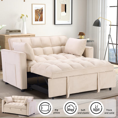 3-In-1 Multifunctional Sofa Bed With Pillows