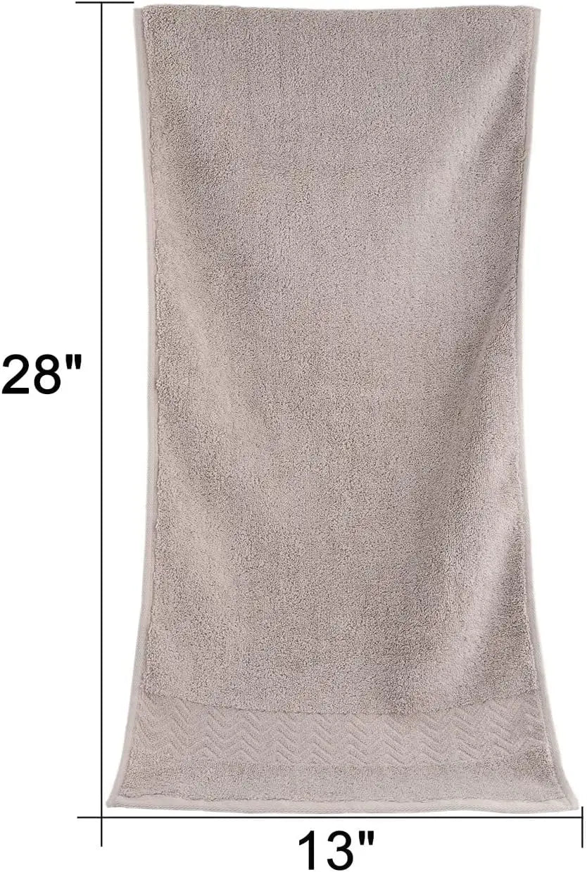 100% Cotton Hand Towels, Ultra Soft & Highly Absorbent Bathroom Face Towels 2-Pack Khaki