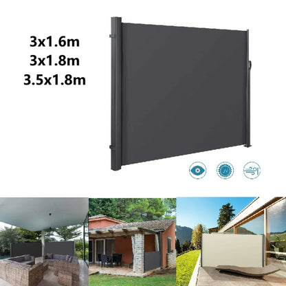 Retractable Side Awning- Garden Terrace Sunshade/Screen Privacy/Divider