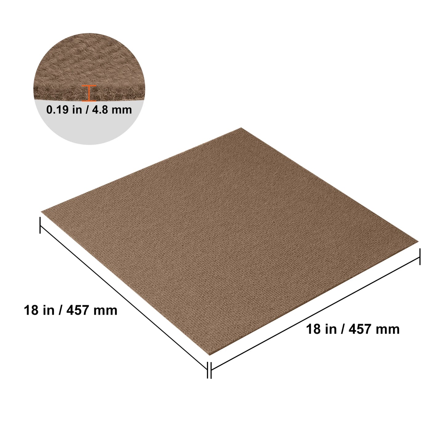 Carpet Tiles Peel & Stick Self Adhesive Carpet-Indoor/Outdoor