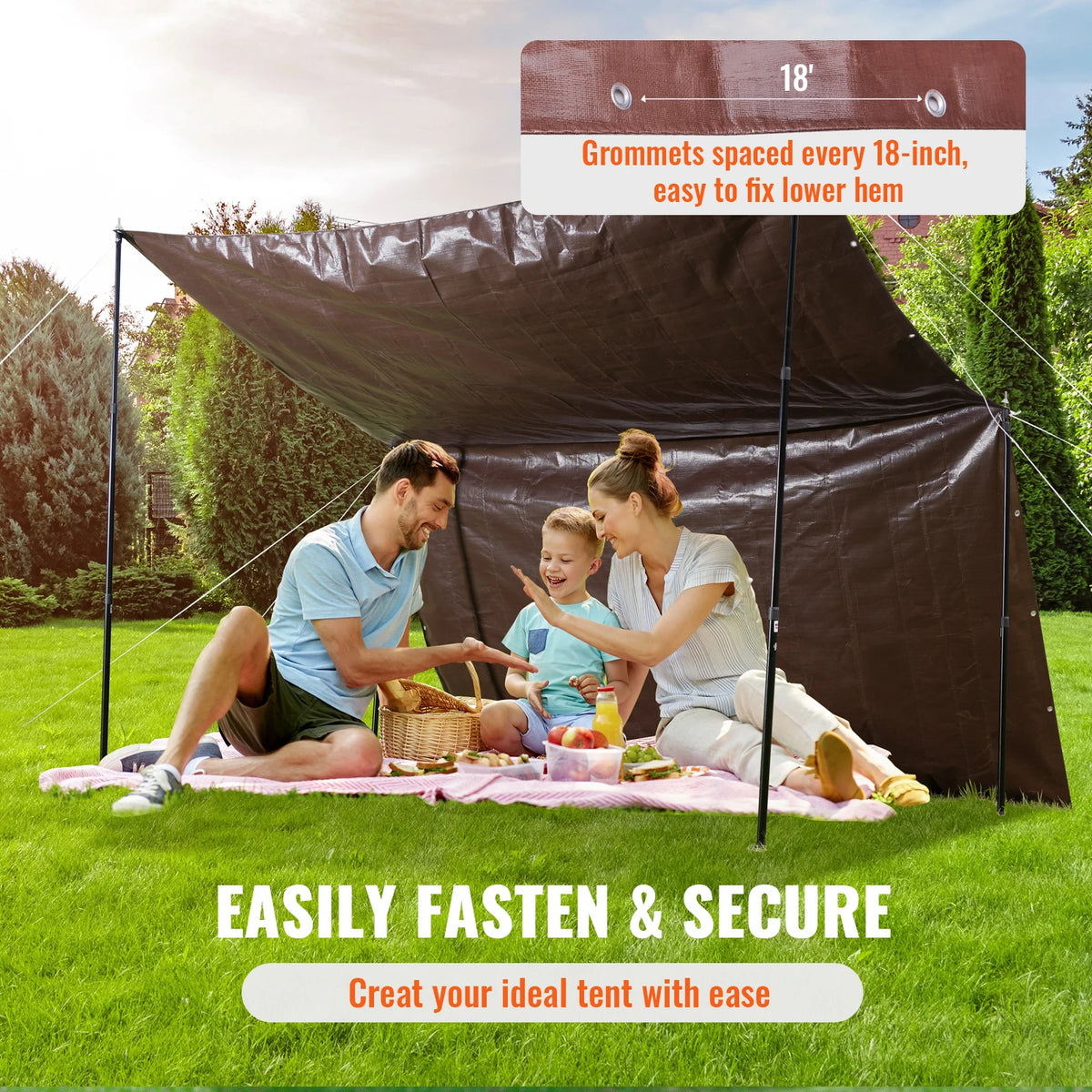 Heavy Duty Tarp with Grommets