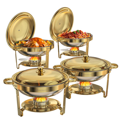 Round Chafing Dishes 5 Qt, High Grade
