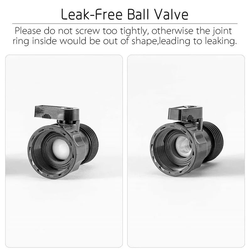 1pcs 3/4" Plastic Garden Hose Shut Off Valve
