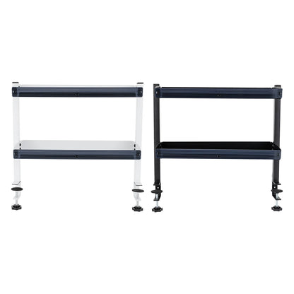Adjustable 2-Tier Desk Shelf Clamp-On Storage
