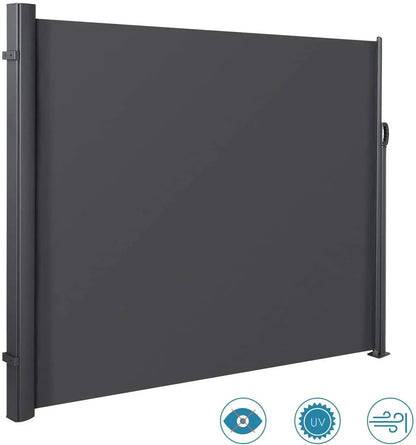 Retractable Side Awning- Garden Terrace Sunshade/Screen Privacy/Divider