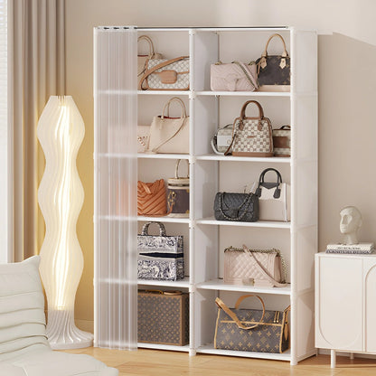 6-Layer Bedroom Clothes Closet, Storage Rack Wardrobe