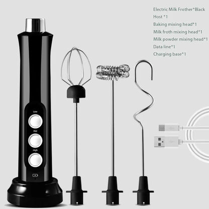 3 In 1 Wireless Rechargeable Milk Frother/Foamer