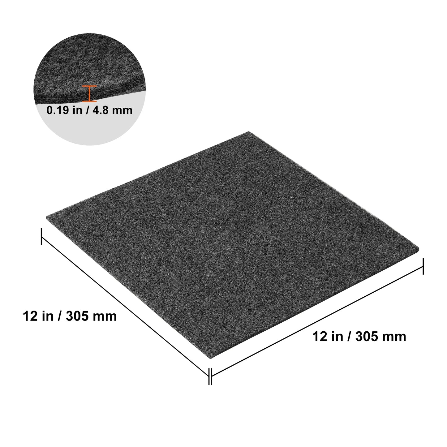 Carpet Tiles Peel & Stick Self Adhesive Carpet-Indoor/Outdoor