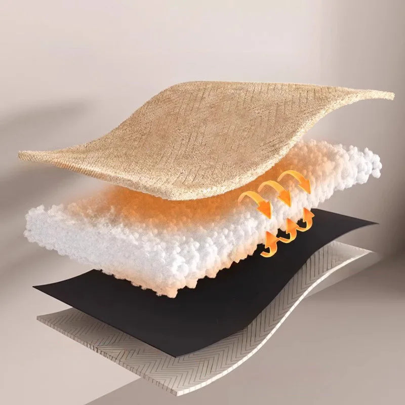 Nordic Winter Cotton Thickened Velcro Curtain Sheet Finished