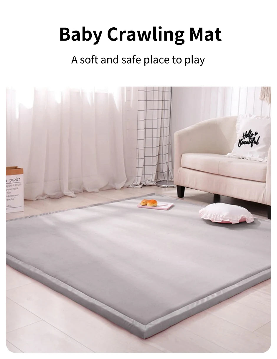 1pc Japanese Tatami Rug, Coral Velvet Area Rug, 3CM Thick