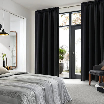 1 Panel Blackout Curtains Light Reducing Thermal Insulated Grommet