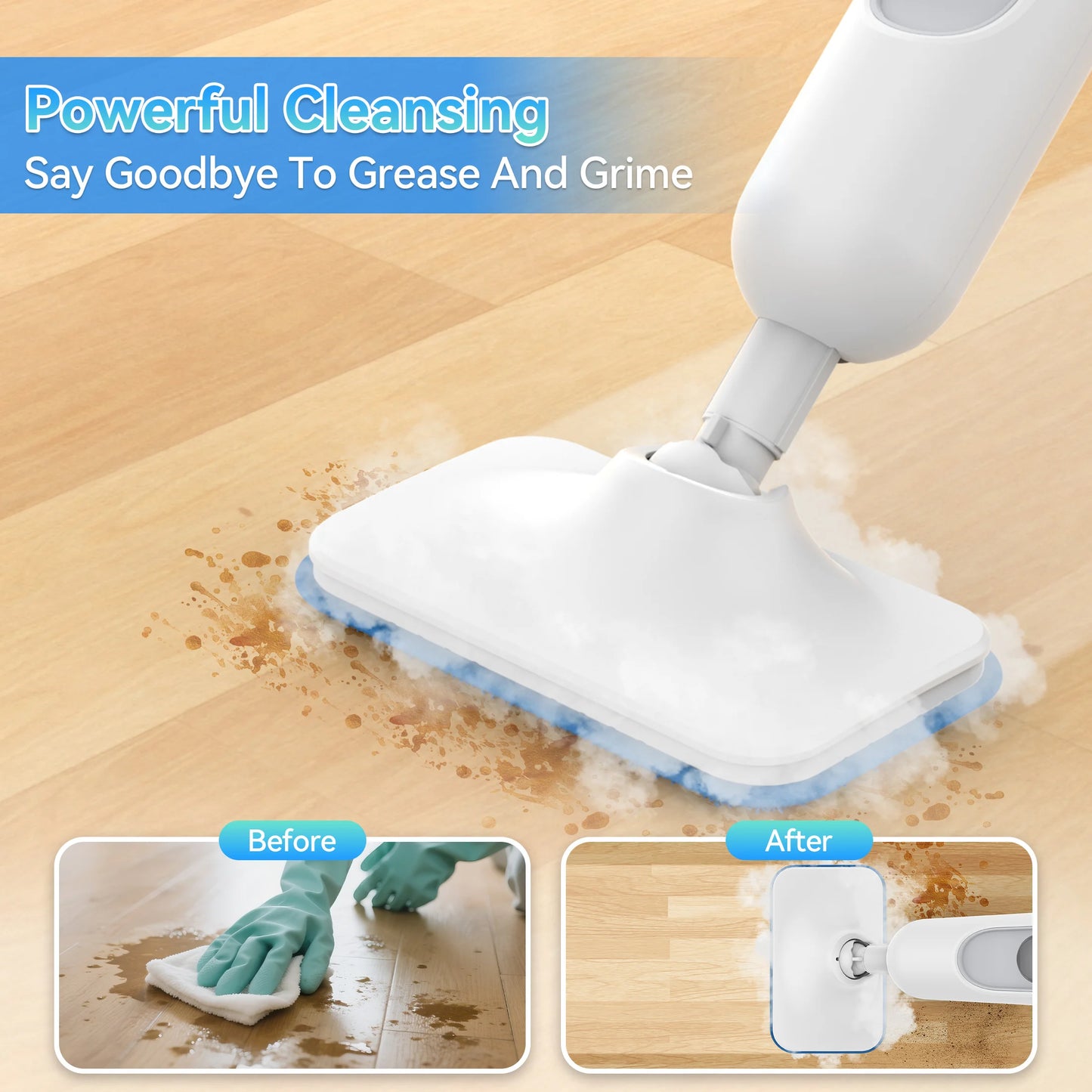 F2 Steam Mop Powerful 12-in-1 Handheld
