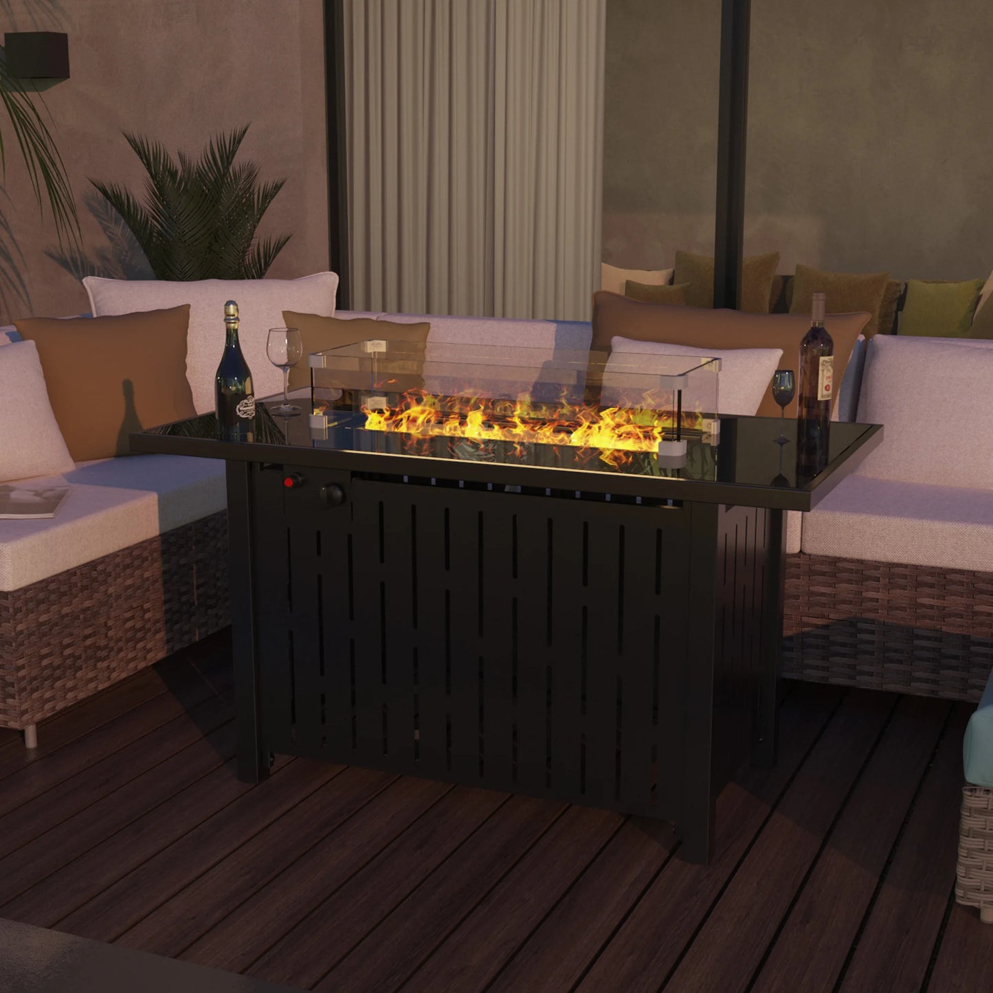 42 Inch 50,000 BTU Propane Gas Fire Pit Table