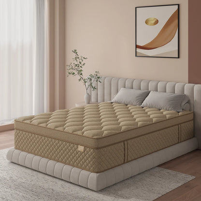 12"/14" Gel Memory Foam Hybrid Pocket Spring Mattress In A Box