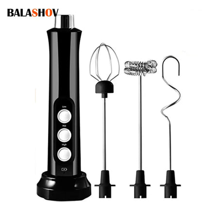 3 In 1 Wireless Rechargeable Milk Frother/Foamer