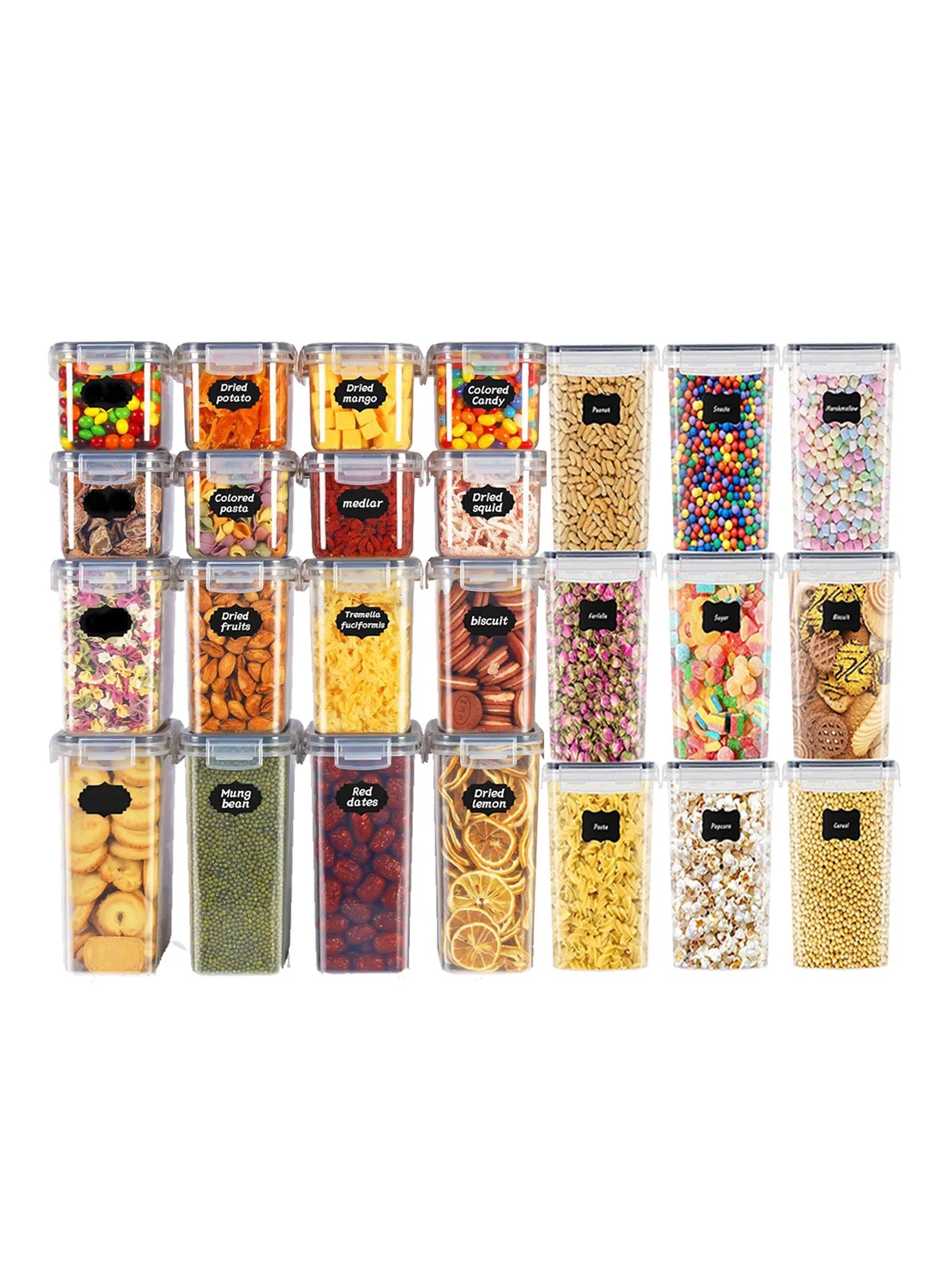 48pcs, Sealed food storage containers with LIDS