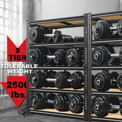 72"/60"H Garage Shelving, 2000LBS Capacity Heavy Duty Adjustable