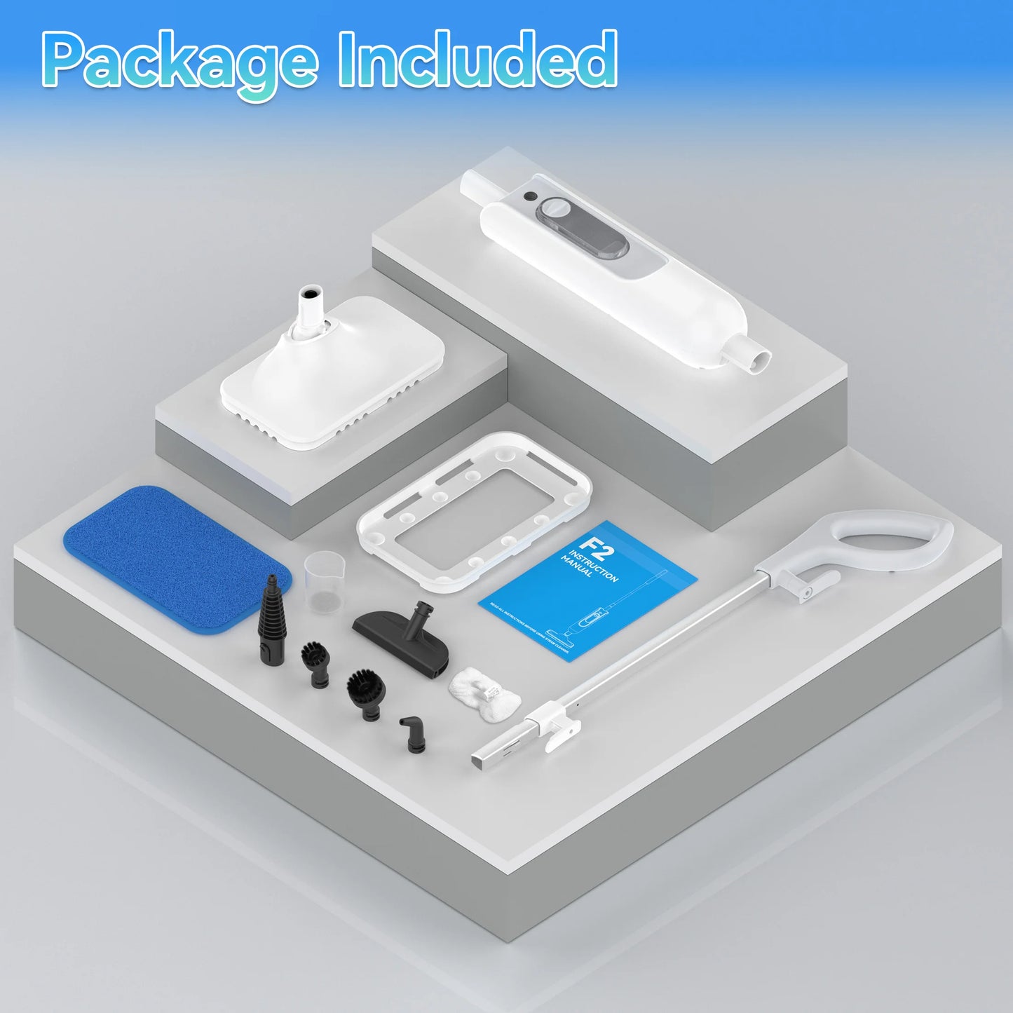 Steam Mop High Temp-6 in 1 Scrubbing Steam Cleaner