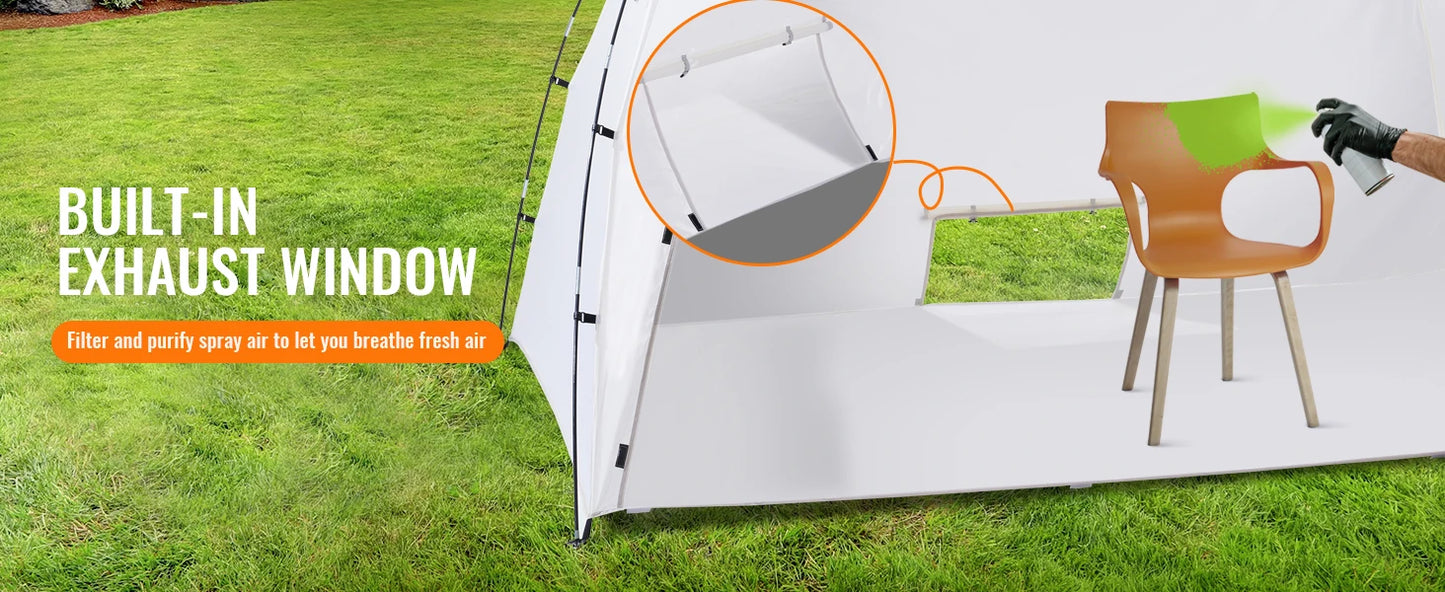 Portable Paint Booth/Shelter 7.5x5.2x5.2/10x7x6ft