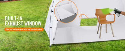 Portable Paint Booth/Shelter 7.5x5.2x5.2/10x7x6ft