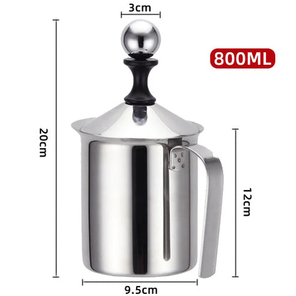 800ML Stainless Milk Frother Foam Maker