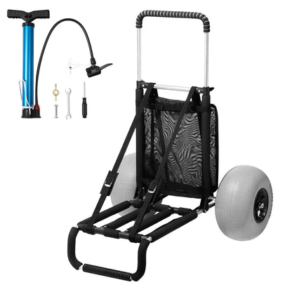Beach Dolly with Big Wheels for Sand- Folding