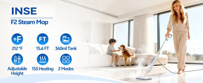 F2 Steam Mop Powerful 12-in-1 Handheld