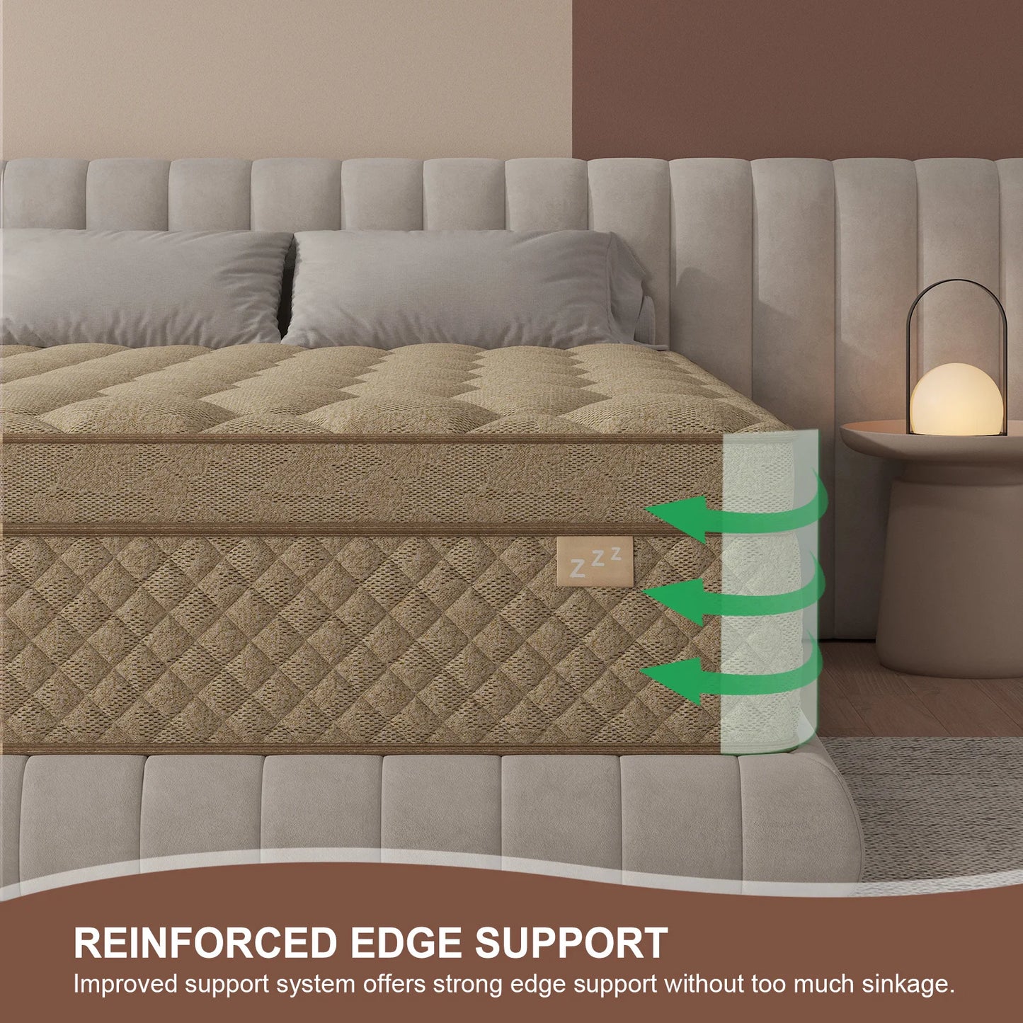 12"/14" Gel Memory Foam Hybrid Pocket Spring Mattress In A Box