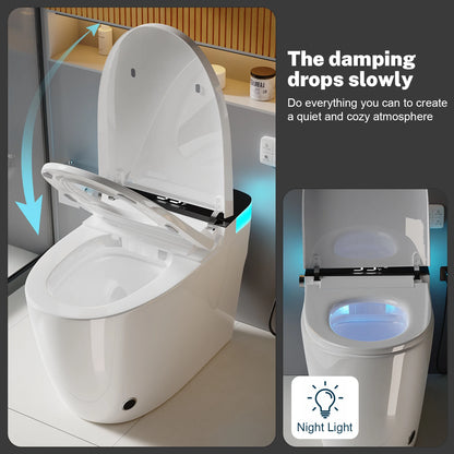 Smart Heated Bidet Toilet UL Certified Leak Protection