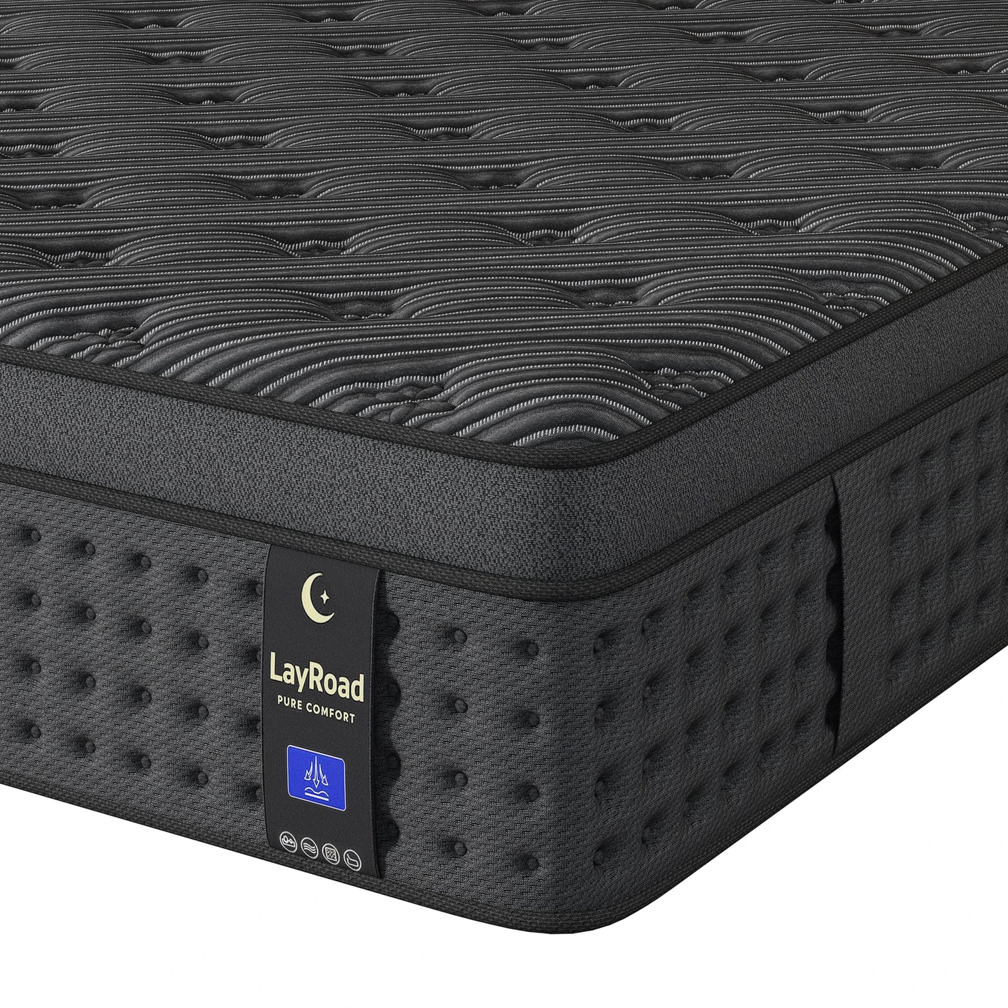 12"/14"Mattress in a Box Hybrid Spring Memory Foam,Euro Top