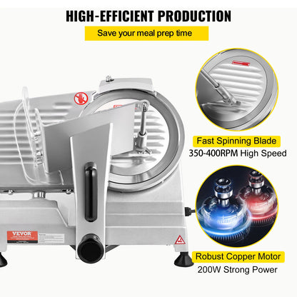 Meat Slicer 200W/240W Electric Deli Food Slicer