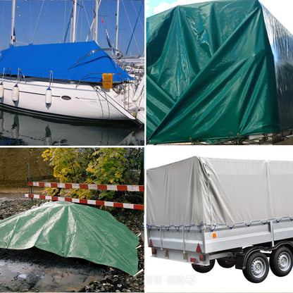 Waterproof Heavy Tarpaulin Tarp Sheet Cover with Reinforced Grommets