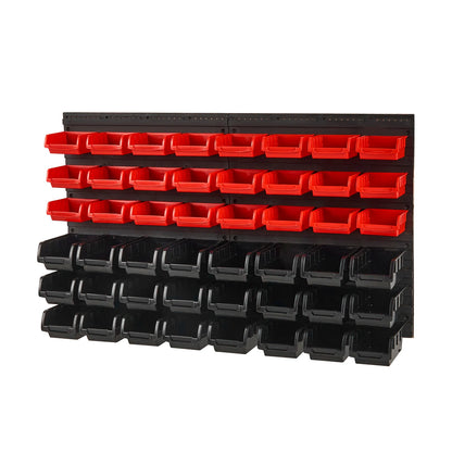 Wall Mounted Garage Containers with Wall Panels Tool Organizer for Nuts Bolts Screws Nails-48 drawer