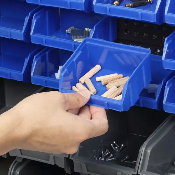 Wall-Mounted Wonder: 30-Bin Pegboard Rack Tool Organizer