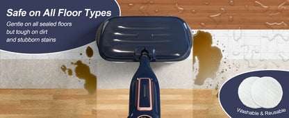Steam Mop Cleaner w/Rotating Mop Pad-10 in 1-Lightweight