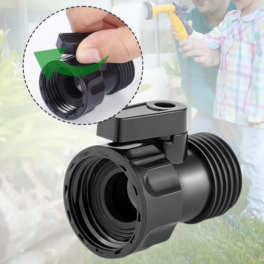 1pcs 3/4" Plastic Garden Hose Shut Off Valve