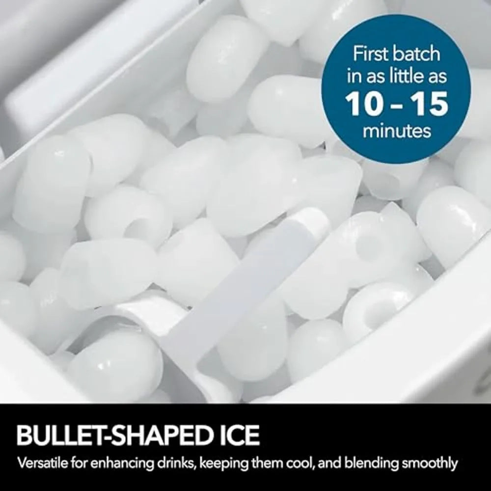 Portable 49lb Capacity Stainless Steel with Water Connection