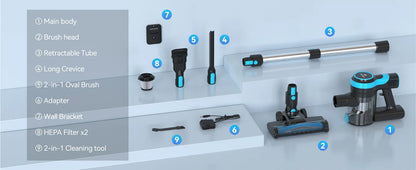 Cordless 6-in-1 Lightweight Handheld Stick Vacuum