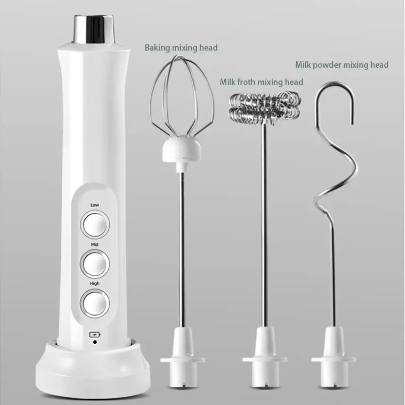3 In 1 Wireless Rechargeable Milk Frother/Foamer