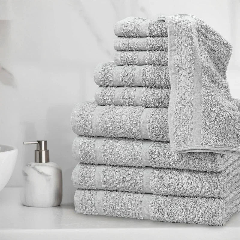 10 Piece Towel Set Upgraded Softness & Durability